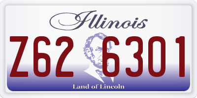 IL license plate Z626301