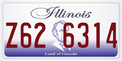 IL license plate Z626314