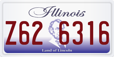 IL license plate Z626316