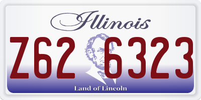 IL license plate Z626323