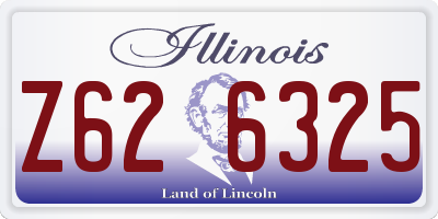 IL license plate Z626325