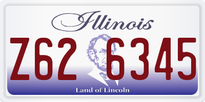 IL license plate Z626345
