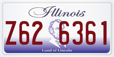 IL license plate Z626361