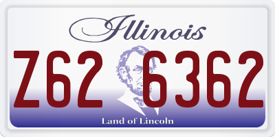 IL license plate Z626362