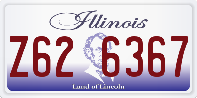 IL license plate Z626367