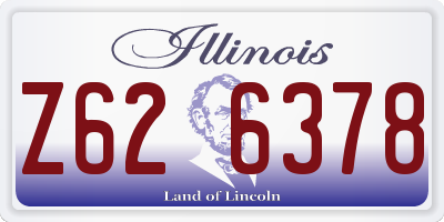 IL license plate Z626378