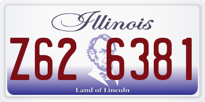 IL license plate Z626381