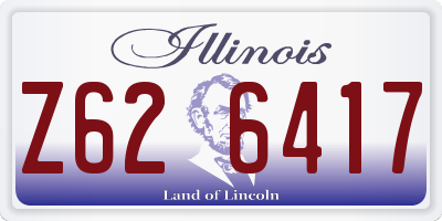 IL license plate Z626417