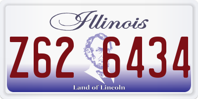 IL license plate Z626434
