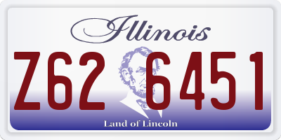 IL license plate Z626451