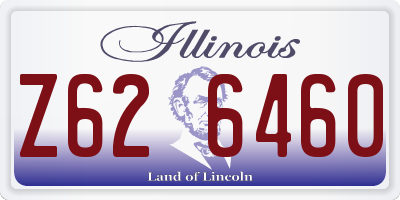 IL license plate Z626460