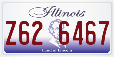 IL license plate Z626467