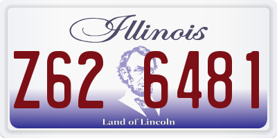 IL license plate Z626481