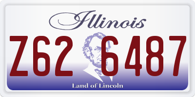 IL license plate Z626487