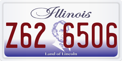 IL license plate Z626506