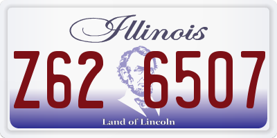 IL license plate Z626507