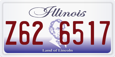IL license plate Z626517