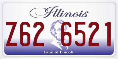IL license plate Z626521