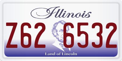 IL license plate Z626532