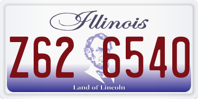 IL license plate Z626540