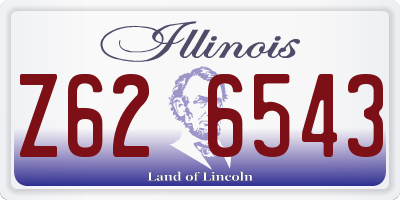 IL license plate Z626543