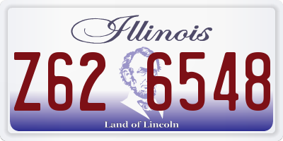 IL license plate Z626548