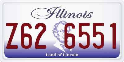 IL license plate Z626551