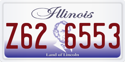 IL license plate Z626553
