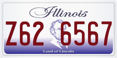 IL license plate Z626567