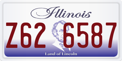 IL license plate Z626587