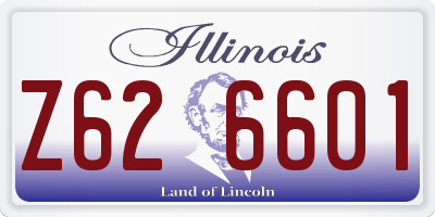 IL license plate Z626601