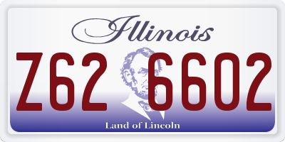 IL license plate Z626602