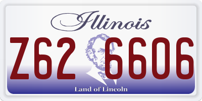 IL license plate Z626606