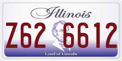 IL license plate Z626612