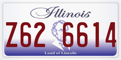 IL license plate Z626614