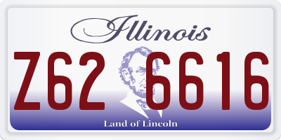 IL license plate Z626616
