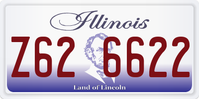 IL license plate Z626622