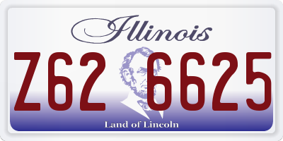 IL license plate Z626625
