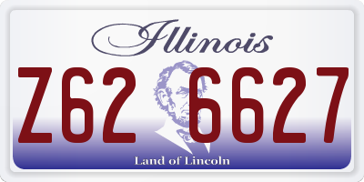 IL license plate Z626627