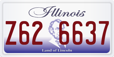 IL license plate Z626637