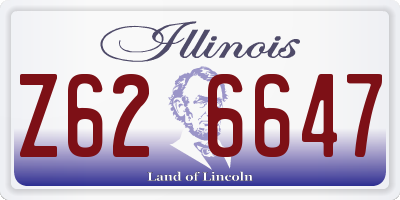 IL license plate Z626647
