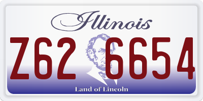 IL license plate Z626654