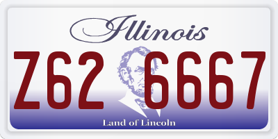IL license plate Z626667