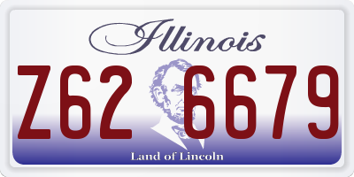IL license plate Z626679
