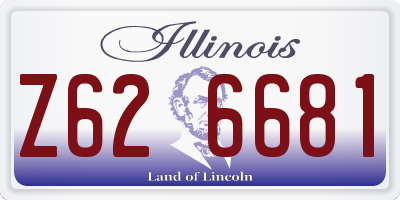 IL license plate Z626681