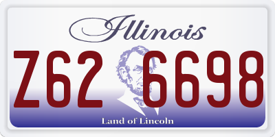 IL license plate Z626698