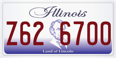 IL license plate Z626700