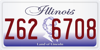 IL license plate Z626708