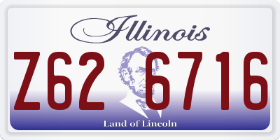 IL license plate Z626716