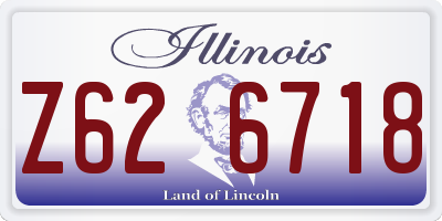 IL license plate Z626718